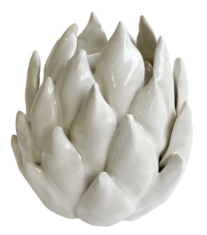shishi Ceramic artichoke vase cream d12;h13 5cm