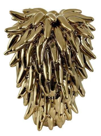 shishi Ceramic chili vase shiny gold d20;h24 5cm