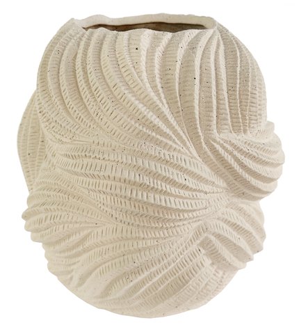 shishi Ceramic dune vase sand d24;h23cm