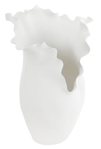 shishi Ceramic floral vase mat white d22-28;h37cm