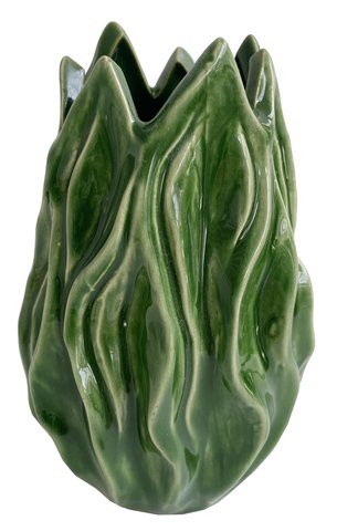 shishi Ceramic leaf vase d9 5;h14 5cm