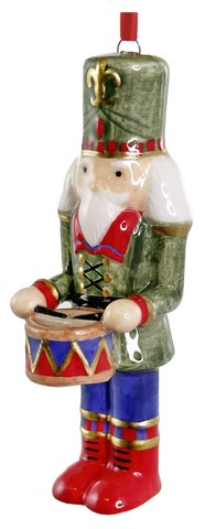 shishi Ceramic nutcracker ornament 10cm