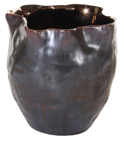 shishi Ceramic organic pot copper d14;h14cm