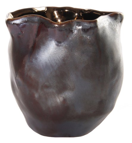 shishi Ceramic organic pot copper d9 5;h10 5cm