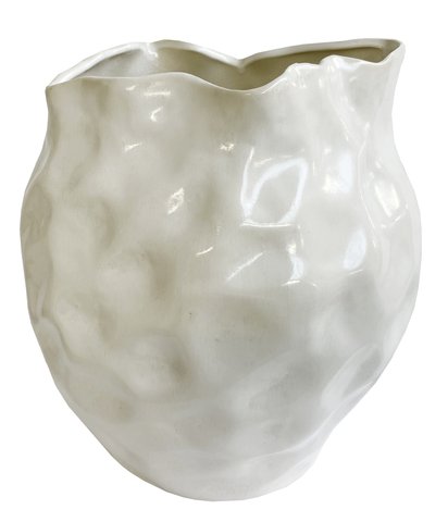 shishi Ceramic organic vase cream d27 5;h30 5cm
