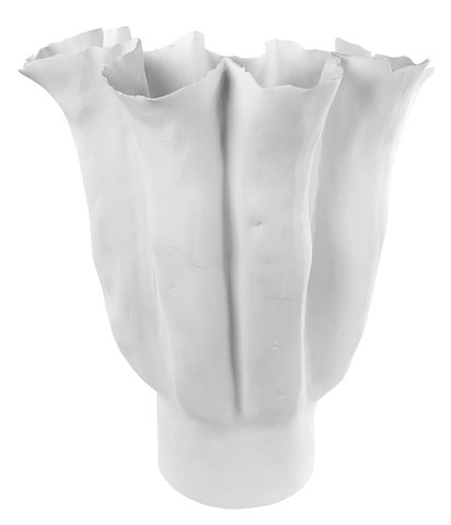 shishi Ceramic organic vase white d28;h33cm