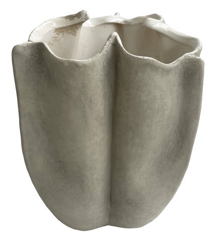 shishi Ceramic pod vase grey d15;h19cm