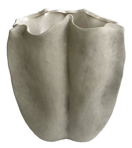 shishi Ceramic pod vase grey d28;h36 5cm