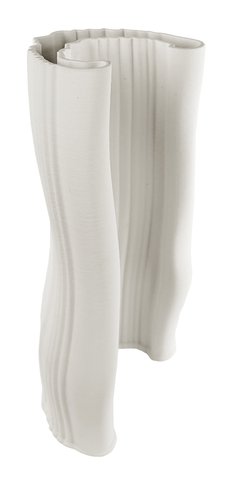 shishi Ceramic printed vase wave white 19x12x30cm