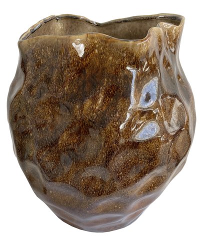 shishi Ceramic vase brown d30;h30 5cm