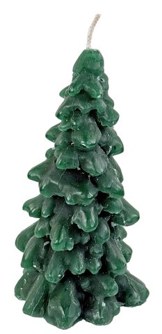 shishi Christmas tree candle green h13cm