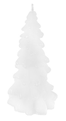 shishi Christmas tree candle white h13cm