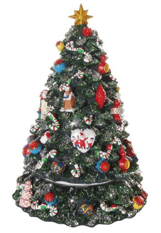 shishi Christmas tree music box 23cm