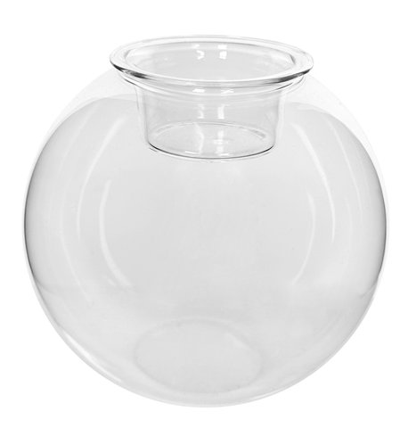 shishi Clear glass ball T-light holder with rem