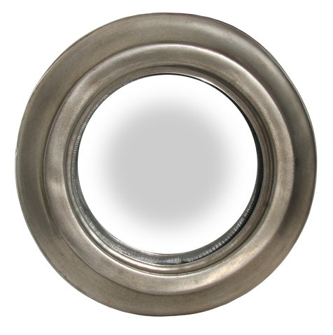 shishi Convex mirror aged silver frame d20cm