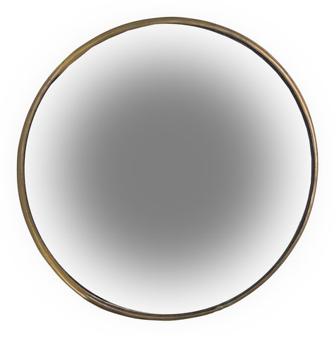 shishi Convex mirror brass frame d27cm