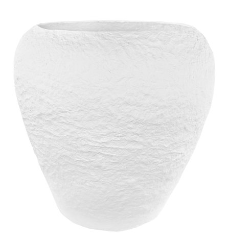 shishi Cotton mache vase white waterproof d45;h