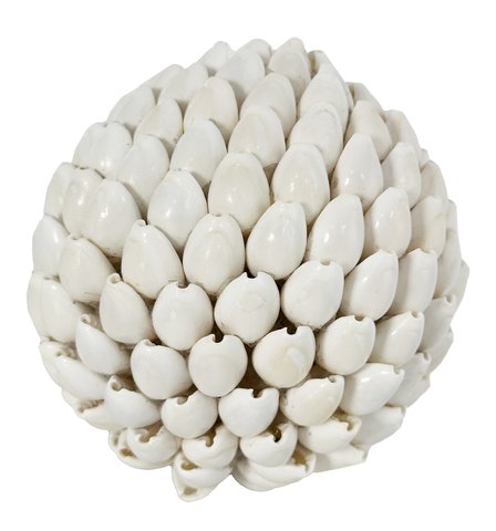shishi Cyperea shell ball white 10cm