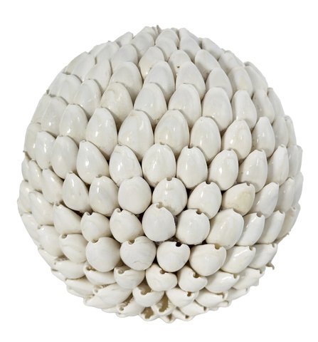 shishi Cyperea shell ball white 13cm