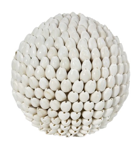 shishi Cyperea shell ball white 17cm
