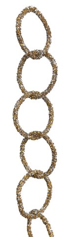 shishi Diamond ring garland gold-silver 150cm