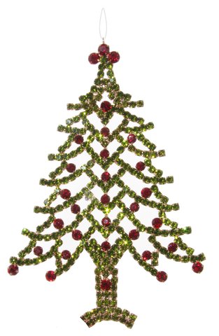 shishi Diamond tree green-red 19cm