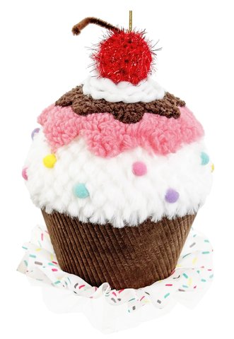 shishi Fabric cupcake ornament 23cm