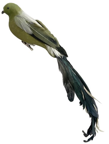 shishi Feather bird green 45cm