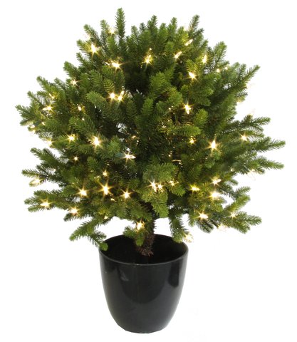 shishi Fir Ball w/pot 150LED EU OUTDOOR 75cm