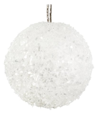 shishi Flakes ball frosted white 8cm