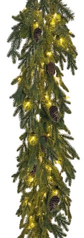 shishi Forest fir garland w/cones 100LED EU 180cm