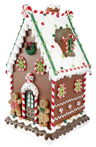 shishi Gingerbread house with LED lights 51cm
