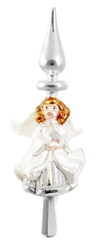 shishi Glass angel tree top 26cm