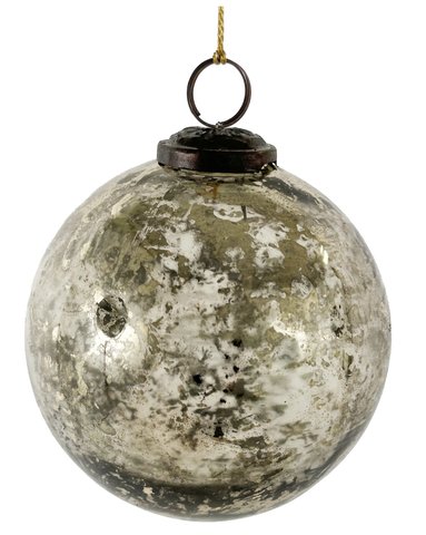shishi Glass ball antique silver 10cm