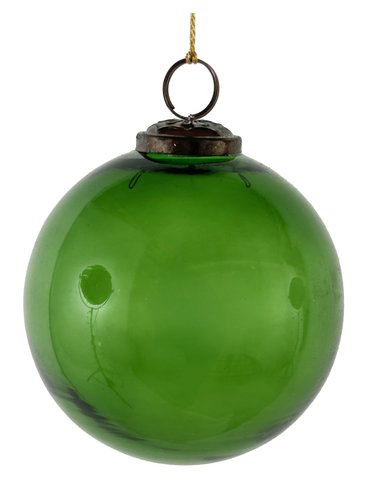 shishi Glass ball green transparent 10cm