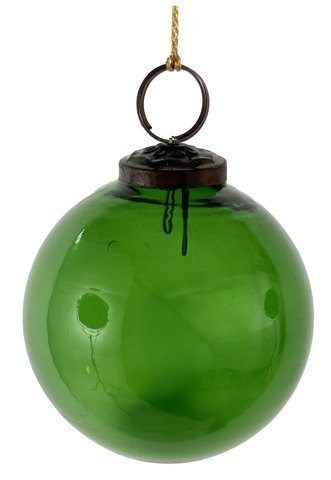 shishi Glass ball green transparent 8cm