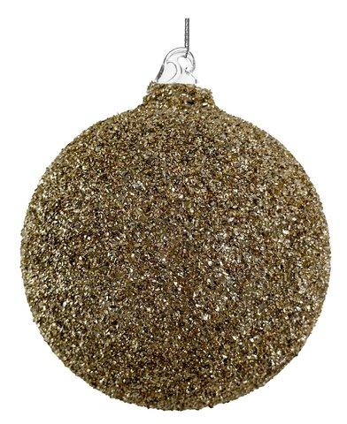 shishi Glass ball silver glass glitter 10cm
