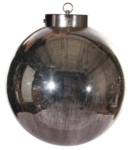 shishi Glass ball XXL antique silver 40cm