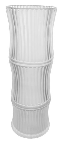shishi Glass bamboo vase clear d10 5;h31cm