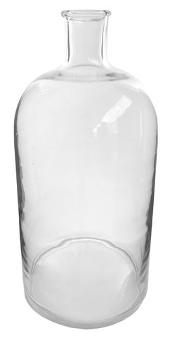 Shishi Glass Bottle Vase Clear D21 5;h46cm