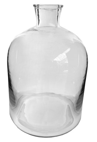 shishi Glass bottle vase clear d25 5;h37cm