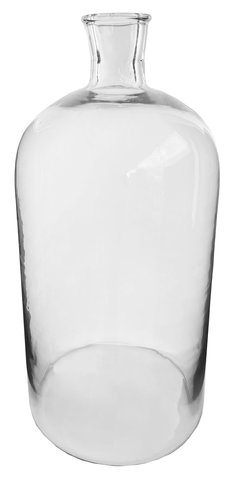 shishi Glass bottle vase clear d25 5;h52cm