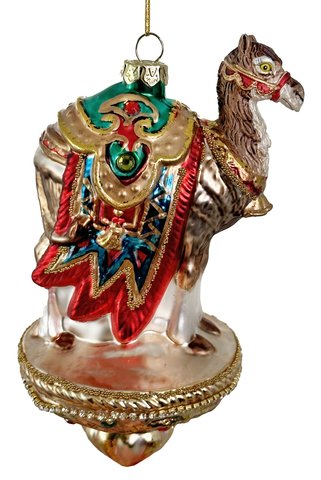 shishi Glass camel ornament 14cm