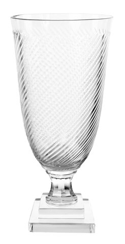 shishi Glass chalice diagonal cutting h29 5cm