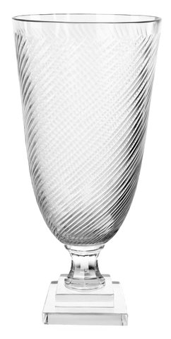 shishi Glass chalice diagonal cutting h37cm