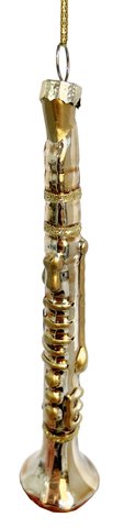 shishi Glass clarinet shiny gold 14cm