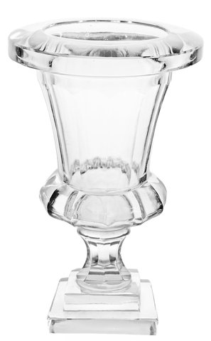 Shishi Glass Classical Urn Clear H25cm
