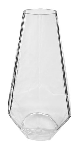 shishi Glass cone vase angled clear d17;h29cm
