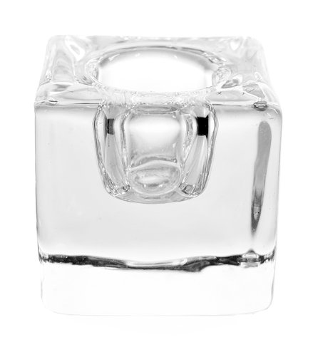 shishi Glass cube CH/vase clear 4x4x4cm