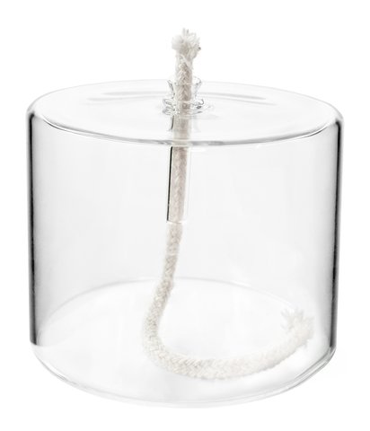 shishi Glass cylinder oil lamp clear d8 h6 5cm